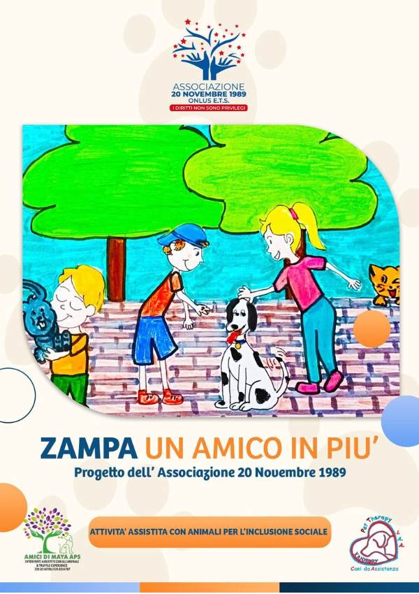 Zampa un amico in pi&ugrave; - Associazione 20 novembre 1989